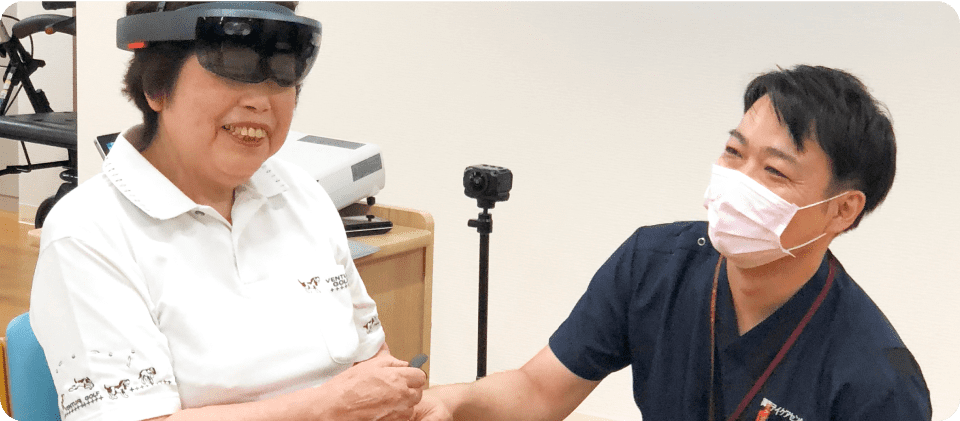 最新リハビリ技術のリハまるで楽しくトレーニング